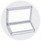 Jauge de profondeur numérique DIGI-MET® IP67, Plage de mesure : 500 mm, Modèle à vis de blocage, Long. de l'embase 150 mm, Ø de la tige de mesure : 1,5 mm