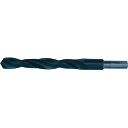 Foret hélicoïdal avec queue cylindrique dégagée, en acier à coupe rapide, type N, DIN 338, surface sans revêtement, Ø h8 : 17,00 mm, Long. totale 184 mm