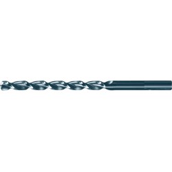 Foret hélicoïdal avec queue cylindrique longue, en acier à coupe rapide à 5 % de cobalt, type RTF, DIN 340, profil rectifié, surface sans revêtement, Ø h8