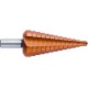 Foret étagé universel à goujure droite, revêtement TiN, Long. de l'étage : 4 mm, Long. totale 85 mm, Ø queue h8 : 12 mm