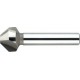 Fraise conique 90°, à chanfreiner et ébavurer, en carbure, Ø nominal : 10,4 mm, Plus petit Ø 2,5 mm, Long. totale 50 mm, queue Ø 6 mm