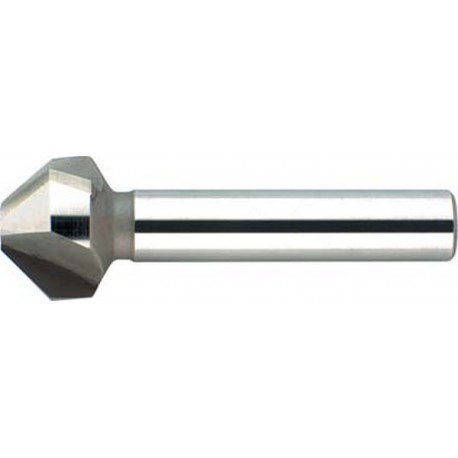 Fraise conique 90°, à chanfreiner et ébavurer, en carbure, Ø nominal : 10,4 mm, Plus petit Ø 2,5 mm, Long. totale 50 mm, queue Ø 6 mm