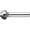 Fraise conique 90°, à chanfreiner et ébavurer, en carbure, Ø nominal : 10,4 mm, Plus petit Ø 2,5 mm, Long. totale 50 mm, queue Ø 6 mm