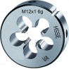 Filière métrique à pas fin, HSS-E, Filetage : M24, Pas 1,50 mm, Ø extérieur x hauteur 55 x 16 mm