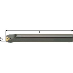 Barre d'alésage à filetage ISO pour l'usinage intérieur, Désignation : SIL 0013 M 16, Ø de queue 16 mm, Ø queue décalée 13 mm, Dimensions l : 150 mm