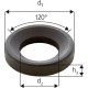 Rondelle à rotule concave forme D, Pour vis : M24, Ø d'alésage d2 28 mm, Ø extérieur d1 44 mm, Hauteur h3 : 9,5 mm, Rayon (r) : 32 mm