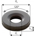 Rondelle à rotule concave forme G, Pour vis : M12, Ø d'alésage d1 14,2 mm, Ø extérieur d5 35 mm, Hauteur h4 : 5 mm, Rayon (r) : 17 mm