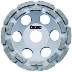 Meule boisseau diamantée, Ø x alésage : 125 x 22,23 mm, Encombrement en hauteur 21 mm