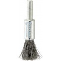 Brosse-pinceau, fil d'acier trempé, ondulé, Ø de la brosse : 25 mm, Long. de la garniture 25 mm, Epaisseur du fil 0,30 mm, Vitesse maxi. : 18000 tr/mn