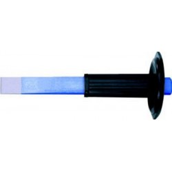 Burin à fendre et burin de carrossier, avec protection pour les mains, Long. : 240 mm, Larg. : de la lame 26 mm, Epaisseur de tige 26 x 7 mm