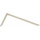 Équerre de charpentier sans trous de traçage, Dimensions : 1000 x 380 mm