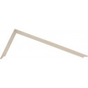 Équerre de charpentier sans trous de traçage, Dimensions : 1000 x 380 mm