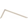 Équerre de charpentier sans trous de traçage, Dimensions : 1000 x 380 mm