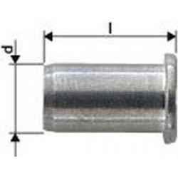 Écrou aveugle alu tête goutte de suif M8x11x17mm GESIPA 100 PCS
