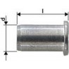Écrou aveugle alu tête goutte de suif M8x11x17mm GESIPA 100 PCS