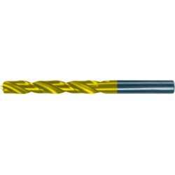 Foret hélicoïdal avec queue cylindrique, en acier à coupe rapide, type N, DIN 338, surface avec revêtement TiN, Ø h8 : 6,50 mm, Long. totale 101 mm