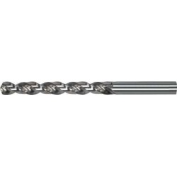 Foret hélicoïdal avec queue cylindrique, en acier à coupe rapide à 5 % de cobalt, type VA, DIN 338, surface sans revêtement, Ø h8 : 7,70 mm