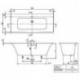 V&B Whirlpoolsystem SUBWAY 3.0 Hydropool Entry Technik Position 1 weiß