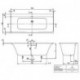 V&B Whirlpoolsystem SUBWAY 3.0 Hydropool Entry Technik Position 1 weiß