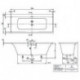 V&B Whirlpoolsystem SUBWAY 3.0 Hy E m SilentFlow Tech. Position 2 weiß