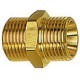 Double raccord fileté à filetage mâle, Raccord : G 3/8 x G 1/2 pouces, OC 24 mm, Long. 27 mm