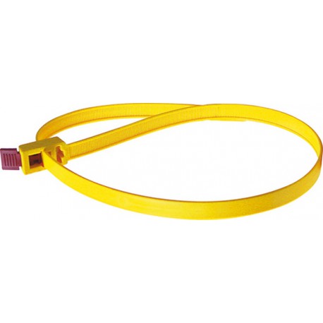 Attache-câbles en polyuréthane ou en polyamide, desserrable, Long. x Larg. : de bande : 750 x 12,0 mm, Ø de faisceau 210 mm