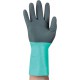 Gants AlphaTec 58-128,Taille 8, noir/vert (Par 12)