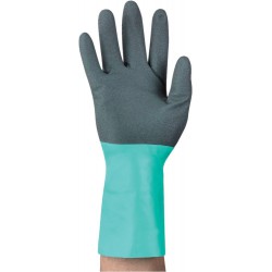 Gants AlphaTec 58-128,Taille 9, noir/vert (Par 12)
