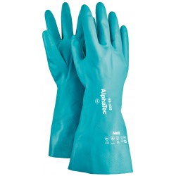 Gants AlphaTec 58-335,Nitril, vert ,Taille 8 (Par 12)