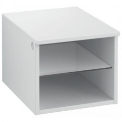 Armoire d'extension LEGATO 400 x 340 x 500 mm, côté droit et centre, blanc brillant