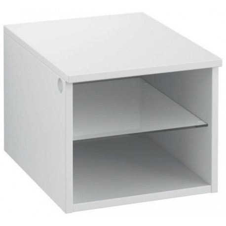 Armoire d'extension LEGATO 400 x 340 x 500 mm, côté droit et centre, blanc brillant