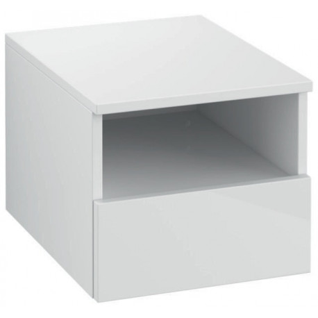 Armoire d'extension LEGATO 400 x 340 x 500 mm gauche, blanc brillant