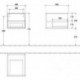 Armoire d'extension LEGATO 400 x 340 x 500 mm gauche, blanc brillant