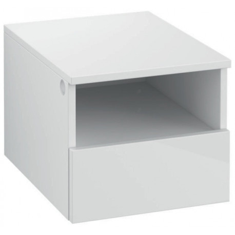 Armoire d'extension LEGATO 400 x 340 x 500 mm, côté droit et centre, blanc brillant