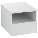 Armoire d'extension LEGATO 400 x 340 x 500 mm, côté droit et centre, blanc brillant