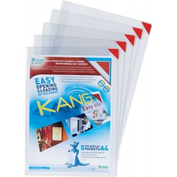 Sachet de 5 poch murales PVC A4 adhésives repositionnables