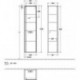 Armoire haute COLLARO 404 x 1538 x 349 mm avec finition brillante Be TA.