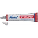 Markal – Tube de marquage a boule et peinture indélébile 50ml blanc (Par 10)