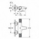 Mitigeur thermostatique bain GROHTHERM 1000 Performance Montage mural chrome