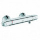 Mitigeur thermostatique de douche GROHTHERM 1000 montage mural · chrome à sécurité intrinsèque