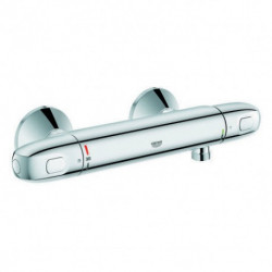 Mitigeur thermostatique de douche GROHTHERM 1000 montage mural · chrome à sécurité intrinsèque