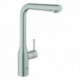 Mitigeur de cuisine Grohe ESSENCE douchette extractible supersteel