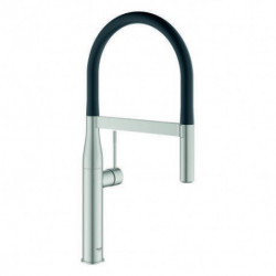 Mitigeur de cuisine monocommande Grohe ESSENCE douchette professionnelle extractible supersteel