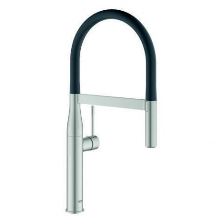 Mitigeur de cuisine monocommande Grohe ESSENCE douchette professionnelle extractible supersteel