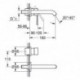 Mitigeur lavabo 2 trous ESSENCE FMS · saillie 183mm chromé GROHE