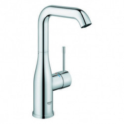 Mitigeur lavabo Grohe ESSENCE taille L · bec en U · corps lisse chromé