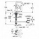 Mitigeur lavabo Grohe ESSENCE taille L · bec en U orientable chromé