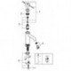 Mitigeur lavabo corps lisse chrome GROHE Essence S-Size