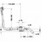 Duravit bonde/trop-plein QUADROVAL chromé