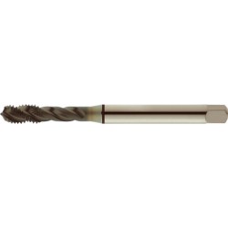 Taraud machine pour trous borgnes, revêtement TiAIN, DIN 371 C, Filetage M8, Pas 1,25 mm, Long. totale : 90 mm, queue Ø 8,0 mm